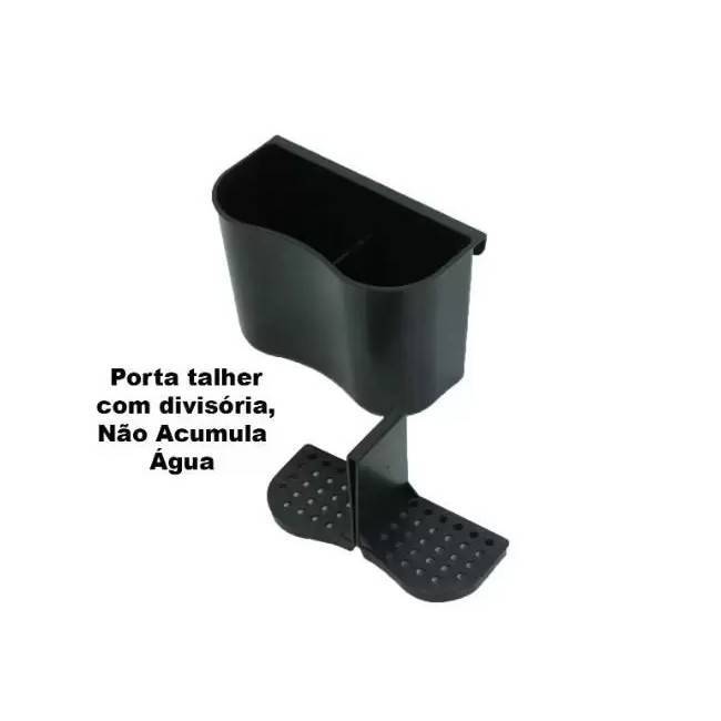 Escorredor Louça 16 Pratos Inox Porta Talheres Duplo Preto - Casamiga, da  nossa casa para a sua!