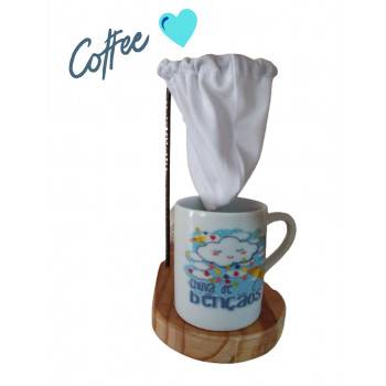 Suporte para café + caneca bençãos