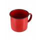 Caneca esmaltada nº 8 vermelha - 360 ML