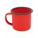 Caneca esmaltada nº 8 vermelha - 360 ML