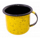 Caneca esmaltada nº 6 amarelo granitado