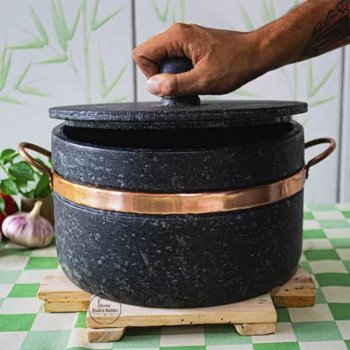Panela de pressão de pedra sabão