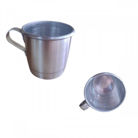Caneca de alumínio com alça de alumínio