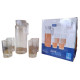 Conjunto jarra com 4 copos de vidro