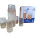 Conjunto jarra com 4 copos de vidro