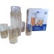 Conjunto jarra com 4 copos de vidro