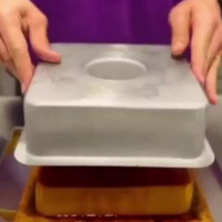 Forma de torta suíça quadrada grande 25 cm