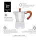 Cafeteira italiana 6 café com cabo de bambu