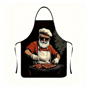 Avental de Churrasco Papai Noel Festivo