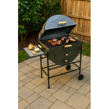 Churrasqueira Bafo com pedra na lateral