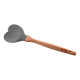 Espátula Coração Silicone Bambu 32cm