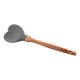 Espátula Coração Silicone Bambu 32cm