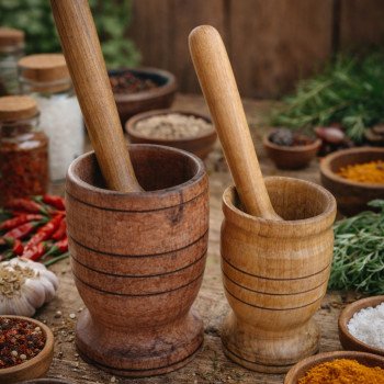 Pilão para Temperos em Madeira – Tamanhos P e M
