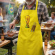 Avental Brasil Futebol para Churrasco Cozinha e Área Gourmet
