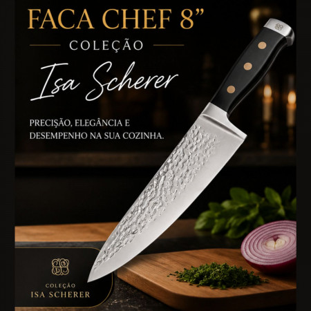 Faca Chef 8” Isa Scherer Aço Inox