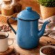 Bule Esmaltado 1,25L Indução | Não Enferruja, Ideal para Café e Chá – Com Tampa