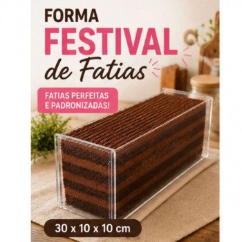 Forma super fatias acrílico 30cmx10cmx10cm (ACRILICO)