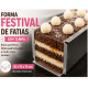 Festival de fatias sem tampa alumínio 30cmx10cmx10cm