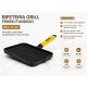 Bifeteira Grill de Ferro Fundido 25x17 cm – Grelha Carnes, Hambúrgueres e Legumes