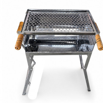 Churrasqueira Faísca 2 em Aço Inox – 50 x 30 x 80 cm