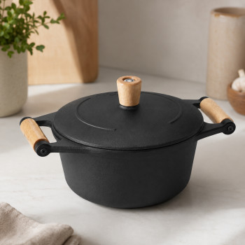 Caçarola de Ferro Fundido Fumil Panela Mineira com Tampa – 16, 18, 20 e 22 cm
