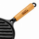 Bifeteira Grill Redonda de Ferro Fundido Panela Mineira 22 cm