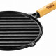 Bifeteira Grill Redonda de Ferro Fundido Panela Mineira 22 cm