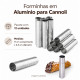 Forminhas de Alumínio para Cannoli 11 x 2,3 cm – Kit com 12 Unidades