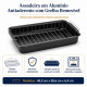 Assadeira em Alumínio Antiaderente com Grelha Removível – 40,3 x 28,6 x 6,4 cm