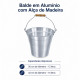 Balde em Alumínio com Alça de Madeira – 12 e 15 Litros