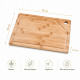 Tábua de Bambu Mor para Churrasco e Cozinha – 35 x 25 x 1,5 cm