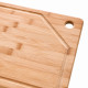 Tábua de Bambu Mor para Churrasco e Cozinha – 35 x 25 x 1,5 cm