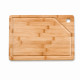 Tábua de Bambu Mor para Churrasco e Cozinha – 35 x 25 x 1,5 cm