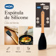 Espátula de Silicone com Cabo de Bambu 28 cm Preta MOR