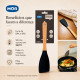 Espátula de Silicone com Cabo de Bambu 28 cm Preta MOR