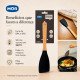 Espátula de Silicone com Cabo de Bambu 28 cm Preta MOR