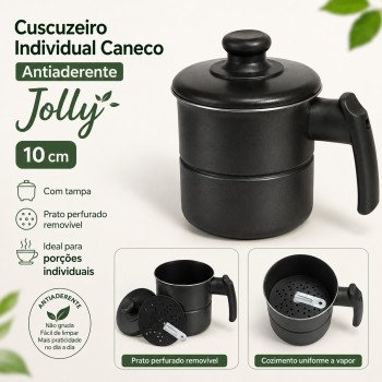 Cuscuzeiro Individual Caneco Antiaderente Jolly 10 cm