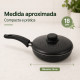 Frigideira Antiaderente para Hambúrguer com Tampa Furada Jolly 18 cm