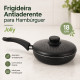 Frigideira Antiaderente para Hambúrguer com Tampa Furada Jolly 18 cm