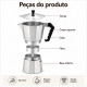 Cafeteira Italiana de Alumínio – 3, 6, 9 ou 12 Cafés