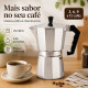 Cafeteira Italiana de Alumínio – 3, 6, 9 ou 12 Cafés