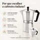 Cafeteira Italiana de Alumínio – 3, 6, 9 ou 12 Cafés