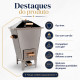 Churrasqueira a bafo inox 8 kg
