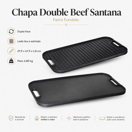 Chapa Dupla Face Santana