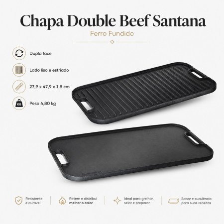Chapa Dupla Face Santana