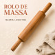 Rolo de Massa em Madeira Jequitibá – 43 cm ou 48 cm