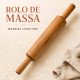 Rolo de Massa em Madeira Jequitibá – 43 cm ou 48 cm