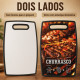 Tábua de Corte Plástica Decorada Churrasco 37 x 23 cm