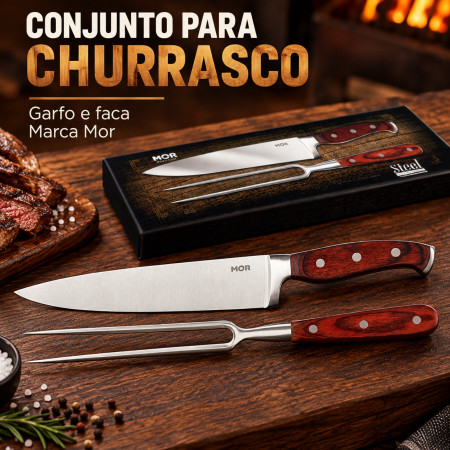 Conjunto Garfo e Faca Steell