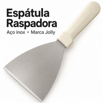 Espátula Raspadora em Aço Inox Jolly – 21,5 cm